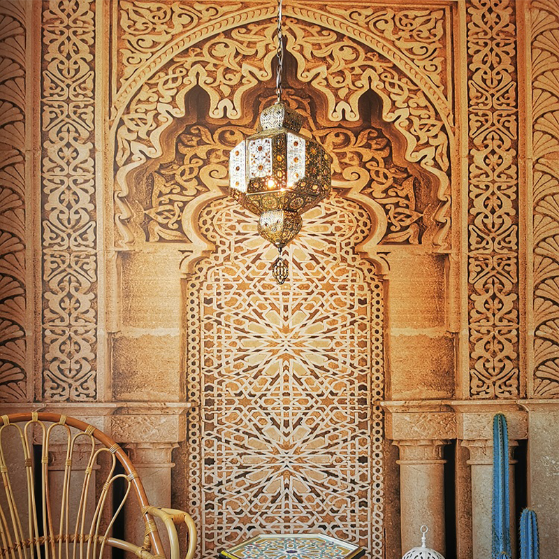 Elegant pendant light in a parlor setting, enhancing the rooms ambiance.