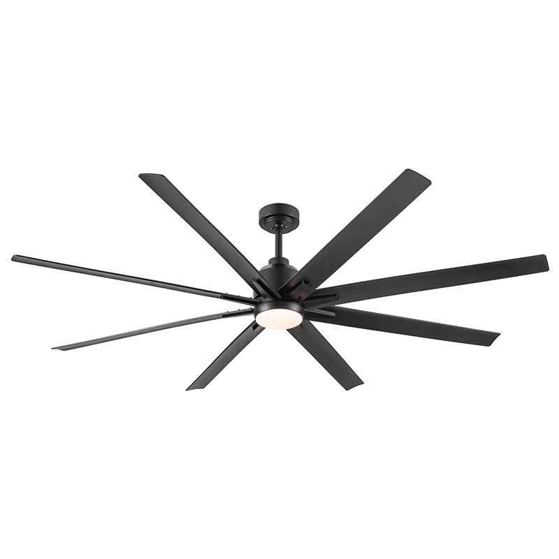 Installation process of the 72-Inch Matte Black ceiling fan showing easy assembly.