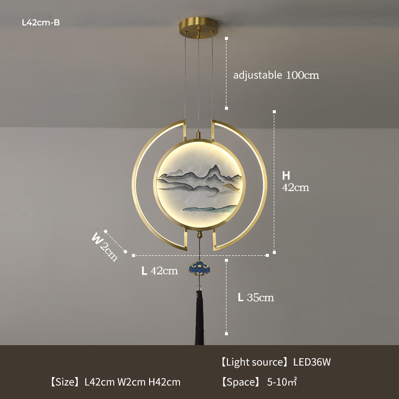 The pendant light installed above a dining area, highlighting its unique charm and decorative appeal.