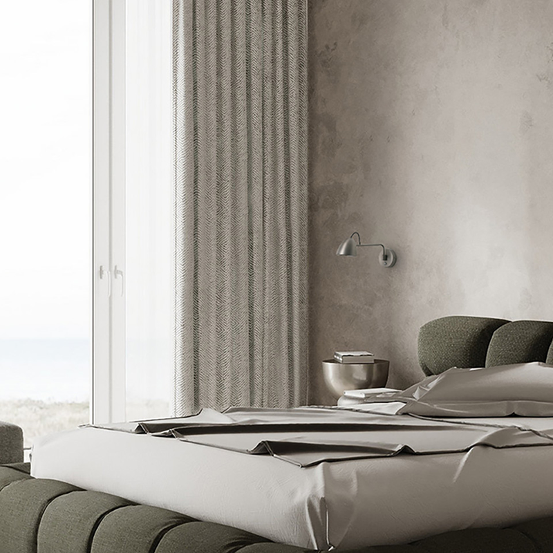 Nickel rocker LED wall light installed above a bedroom headboard — ideal affordable wall light for bedroom.