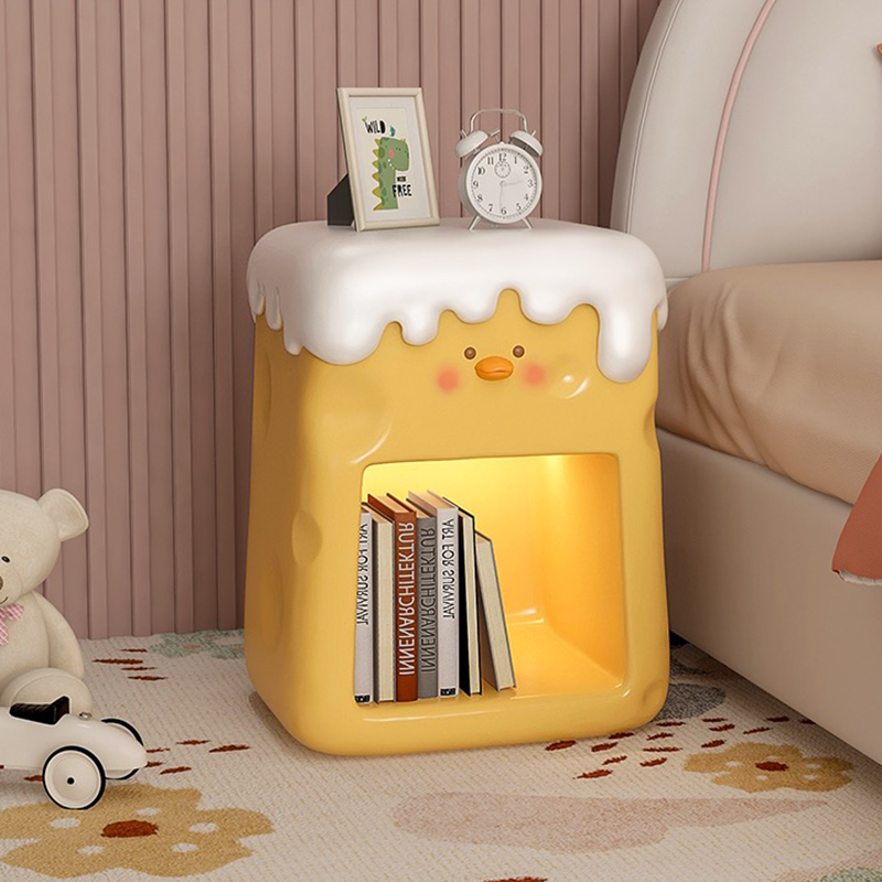 Charming Cheese Duck Nightstand with Dimmable Light - Image 2