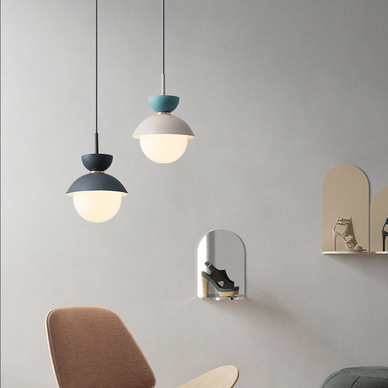 Nordic Macaroon Glass Pendant Light - Image 6