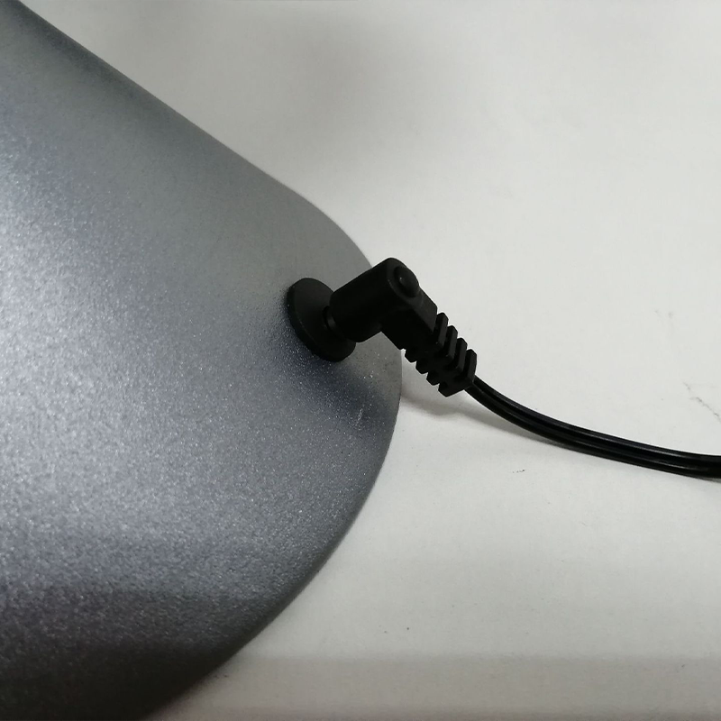 Close-up of the touch control base of the smart lamp, highlighting its modern features.