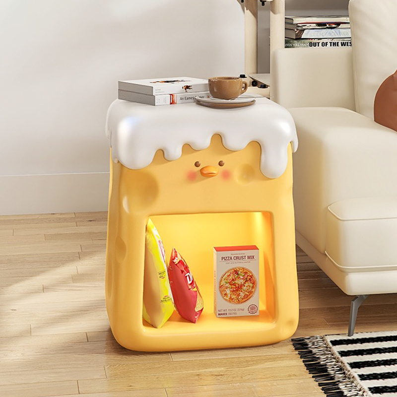 Charming Cheese Duck Nightstand with Dimmable Light - Image 3