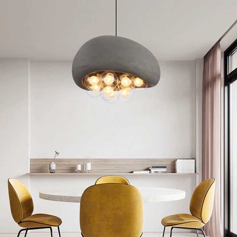 Close-up of the Bubbles Pendant Light showcasing its unique design and materials.