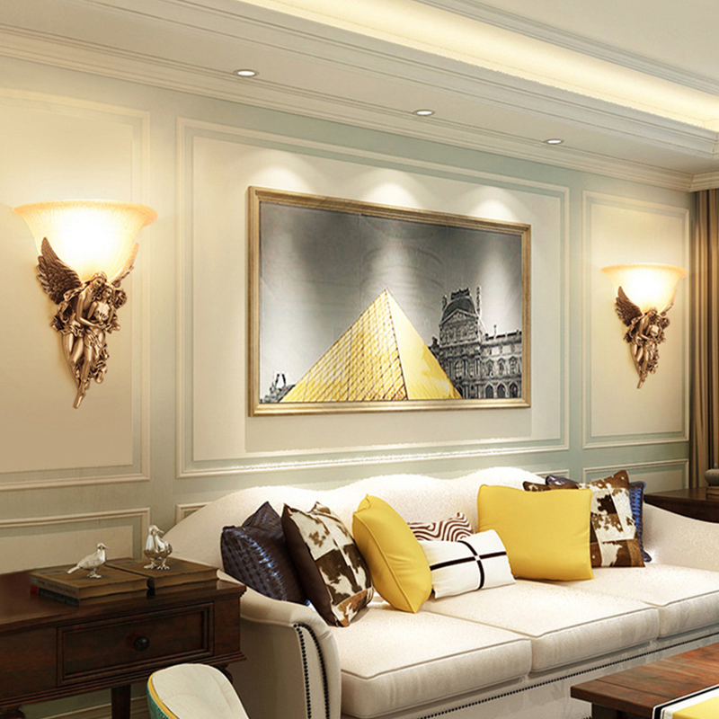 Modern LED wall light in a chic cafe setting, showcasing its versatility.