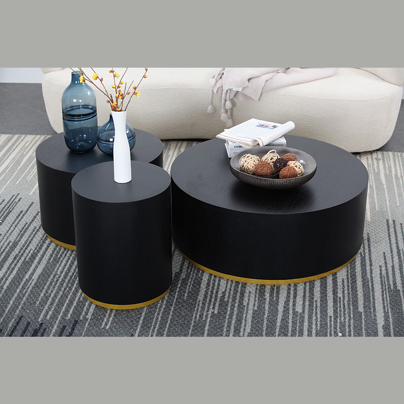 Versatile 15.7" Modern Round Coffee Table with Storage - Image 6