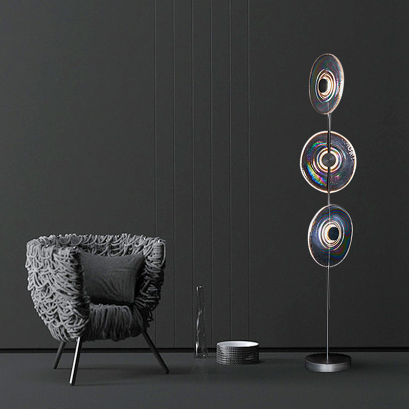 Sleek Modern Glass LED Floor Lamp - Image 2