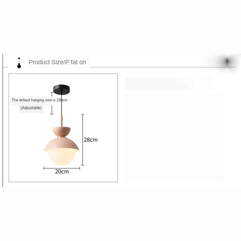 Nordic Macaroon Glass Pendant Light - Image 9