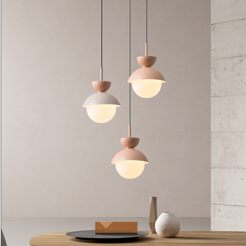Nordic Macaroon Glass Pendant Light - Image 5