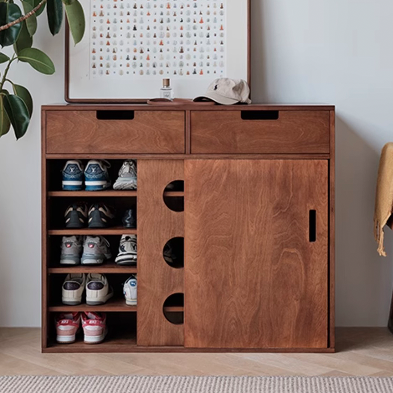 Living room setup featuring the modern sideboard, highlighting its functionality and style.