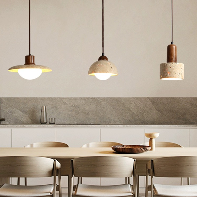 The pendant light in a cozy cafe setting, demonstrating its stylish modern lighting capabilities.