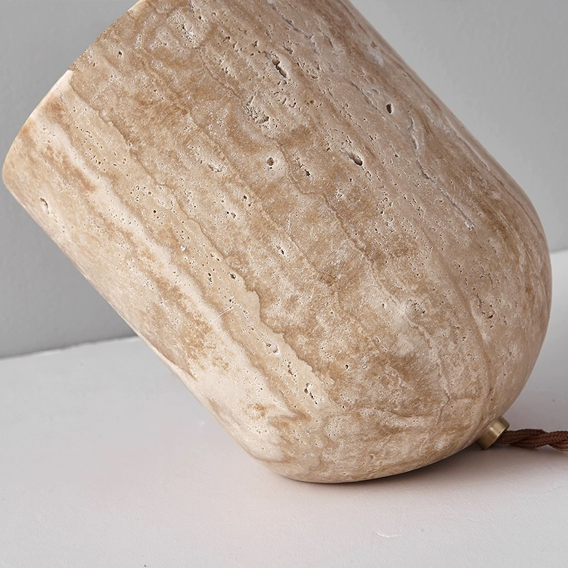 Close-up view of the Nordic lamps unique design and high-quality wood finish.