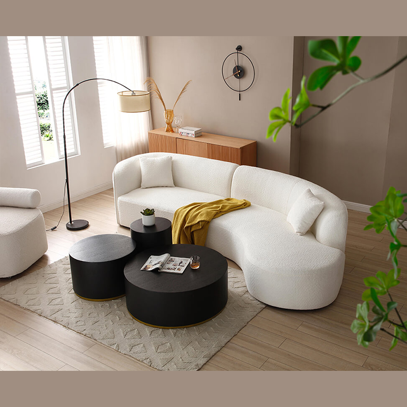 Versatile 15.7" Modern Round Coffee Table with Storage - Image 3