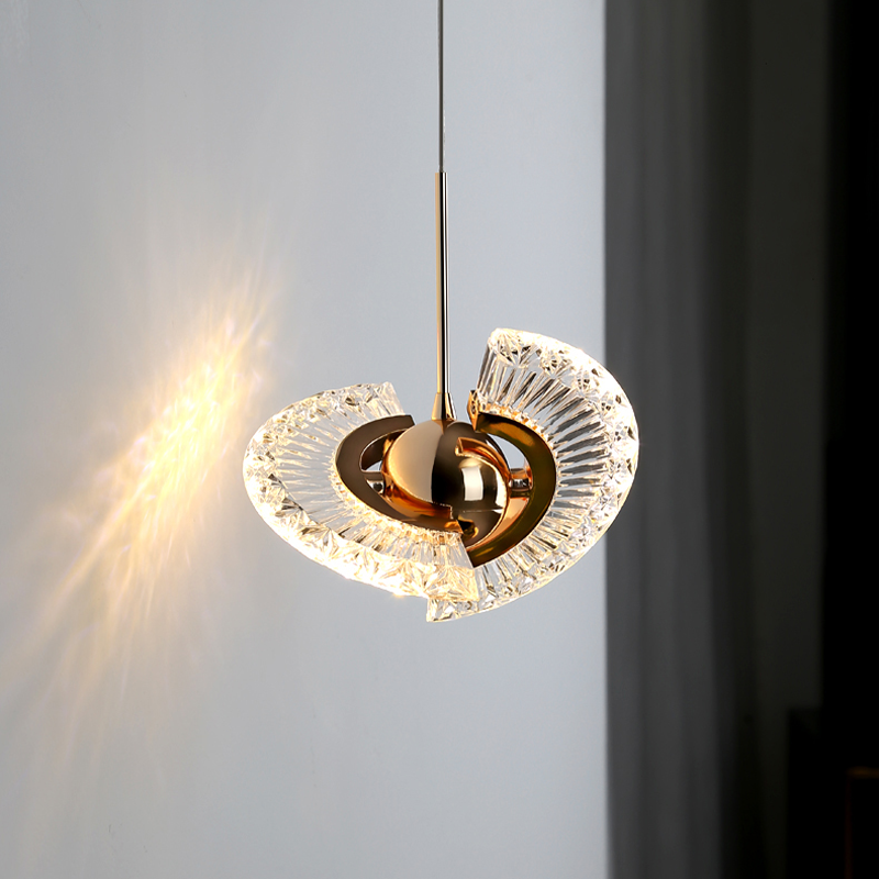 Close-up of the rotatable LED pendant light showcasing its modern design and quality materials.