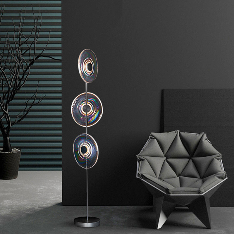 Sleek Modern Glass LED Floor Lamp - Image 3
