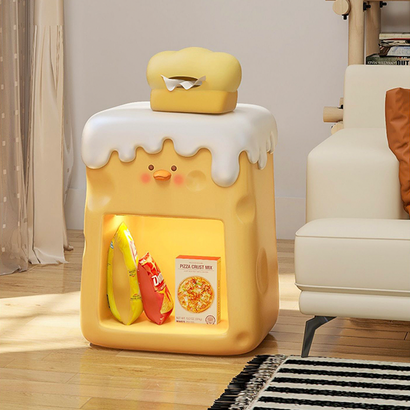 Charming Cheese Duck Nightstand with Dimmable Light - Image 5