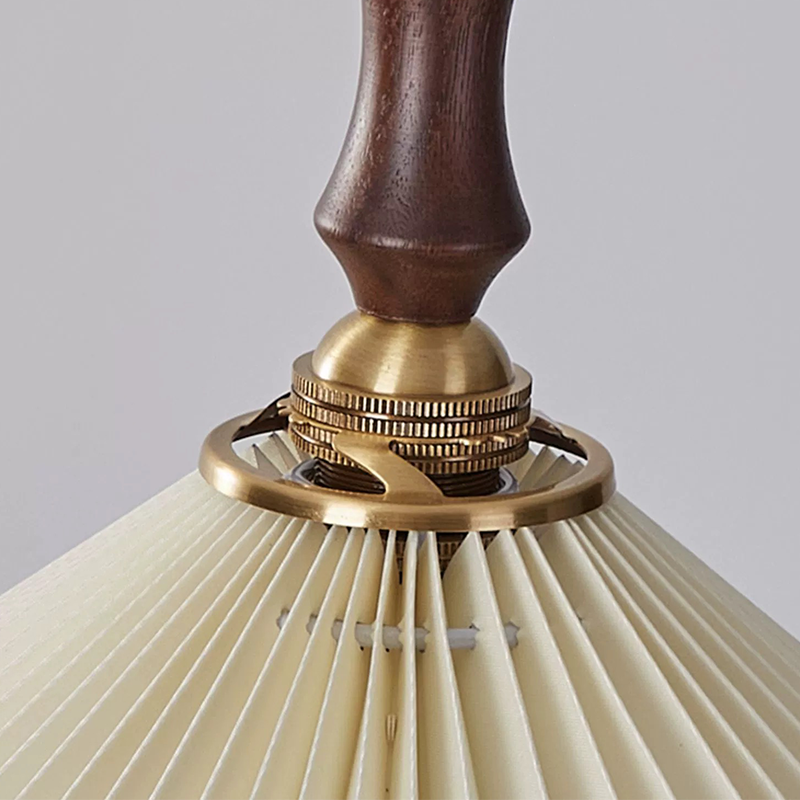 Elegant Pleated Fabric Shade Pendant Light - Image 7