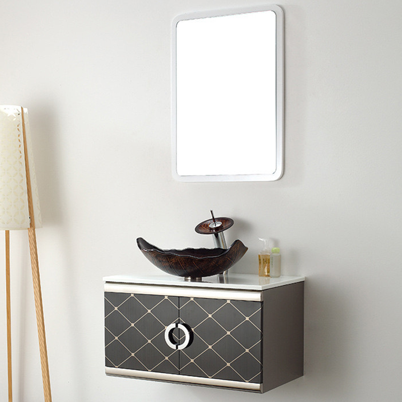 Artistic Leaf Shaped Tempered Glass Vessel Sink - Image 5