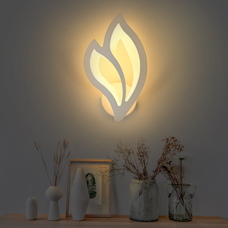 Installation process of the modern wall lamp in a stylish dining room.