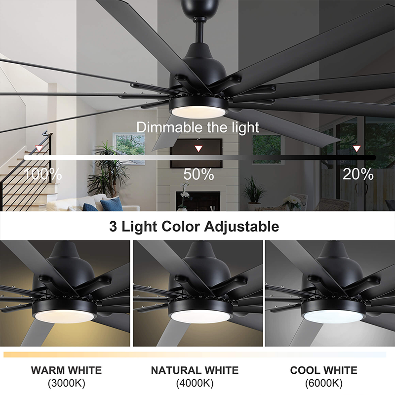 Remote control for the 84-inch farmhouse ceiling fan