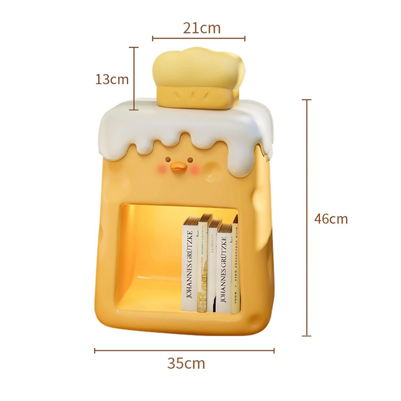 Charming Cheese Duck Nightstand with Dimmable Light - Image 8