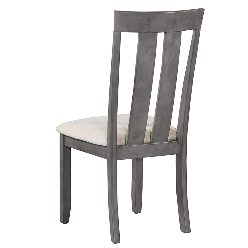 Retro Elegance: 9-Piece Gray Dining Table Set - Image 8
