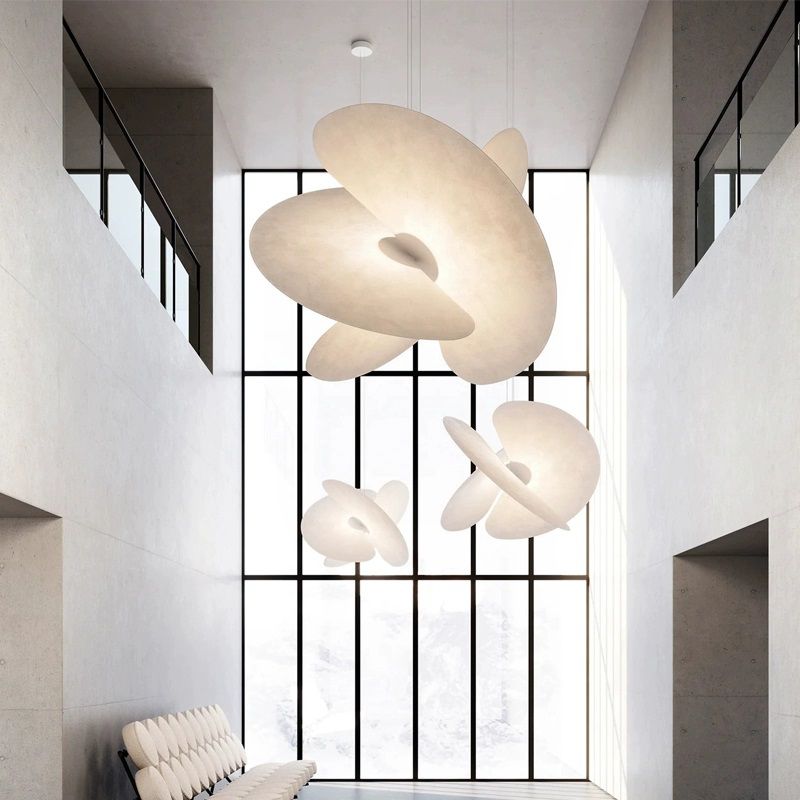 Luminette Silk Pendant – Adjustable White Modern Ceiling Light - Image 2