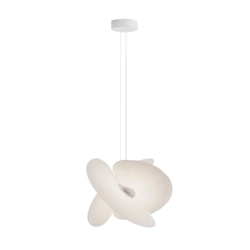 Luminette Silk Pendant – Adjustable White Modern Ceiling Light - Image 6