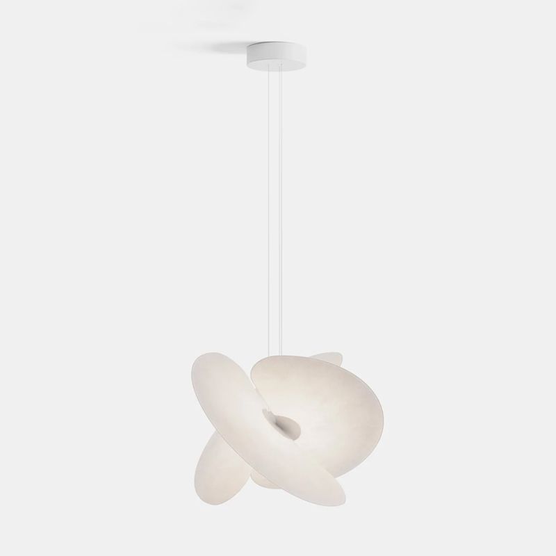 Luminette Silk Pendant – Adjustable White Modern Ceiling Light - Image 7