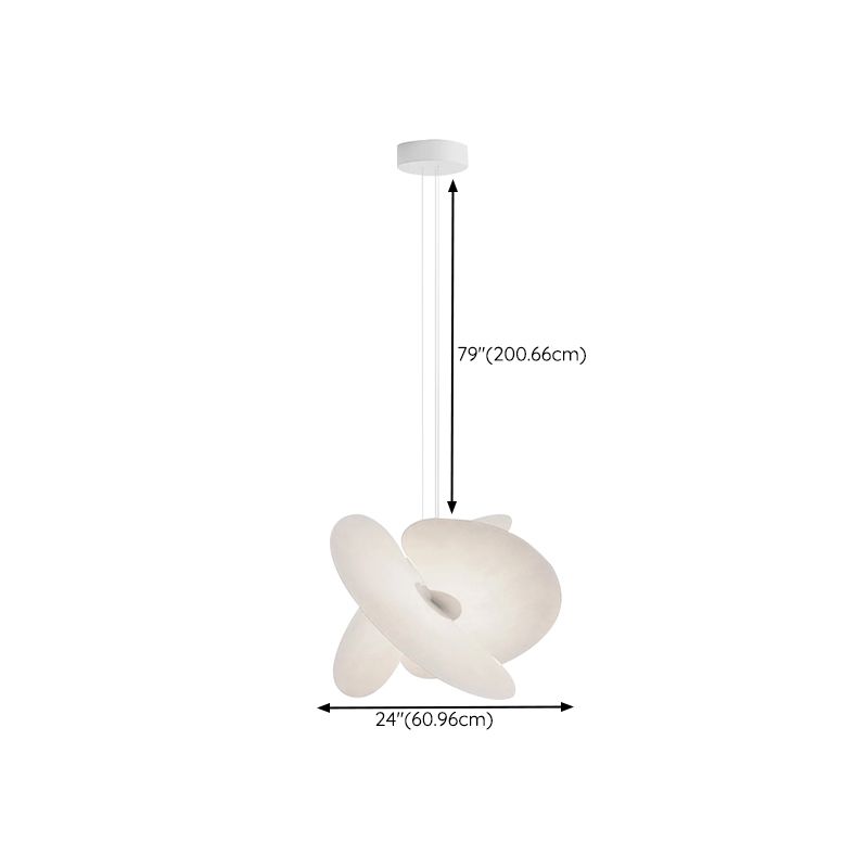 Luminette Silk Pendant – Adjustable White Modern Ceiling Light - Image 5