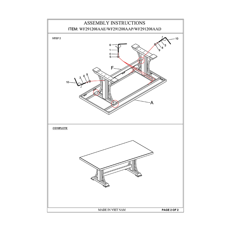Dining table set up for a gathering, showcasing the spacious design for up to 8 people.