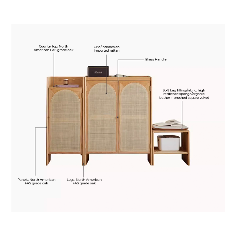 Close-up of adjustable dividers within the cabinet, illustrating how it accommodates different shoe types.