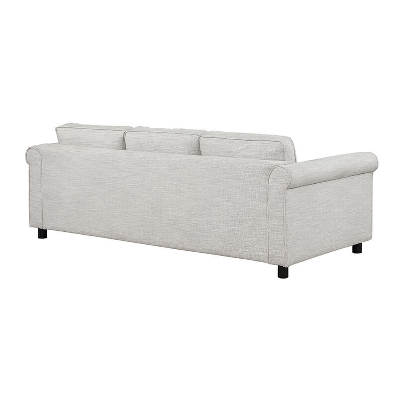 Bishop Beige 3-Seater Upholstered Fabric Sofa - Image 7