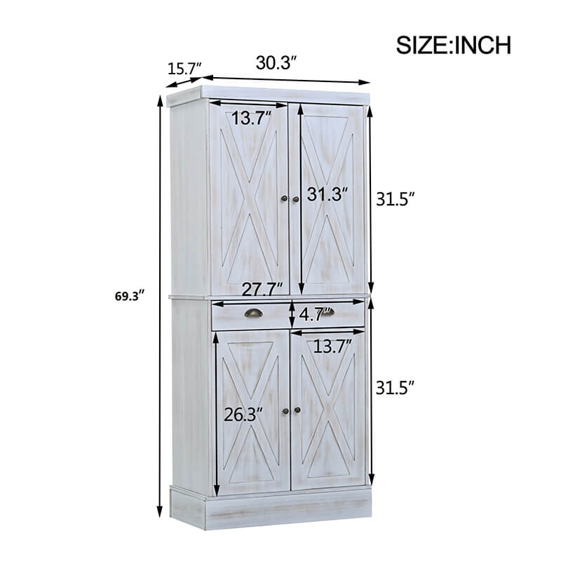 Elegant Natural Wood Sideboard Storage Cabinet - Image 4