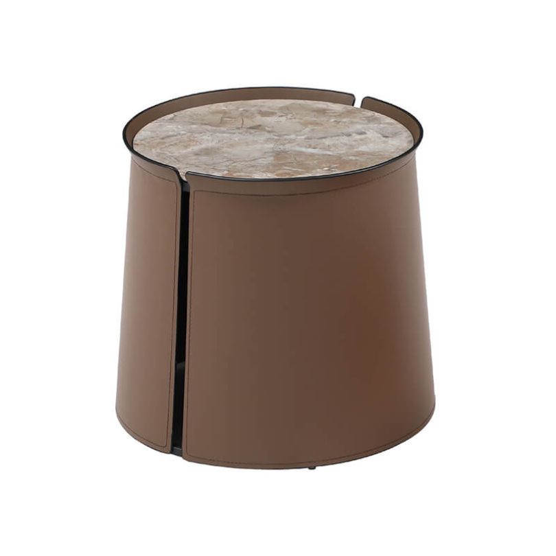 Contemporary coffee table for living room, highlighting its sturdy iron frame and unique design.
