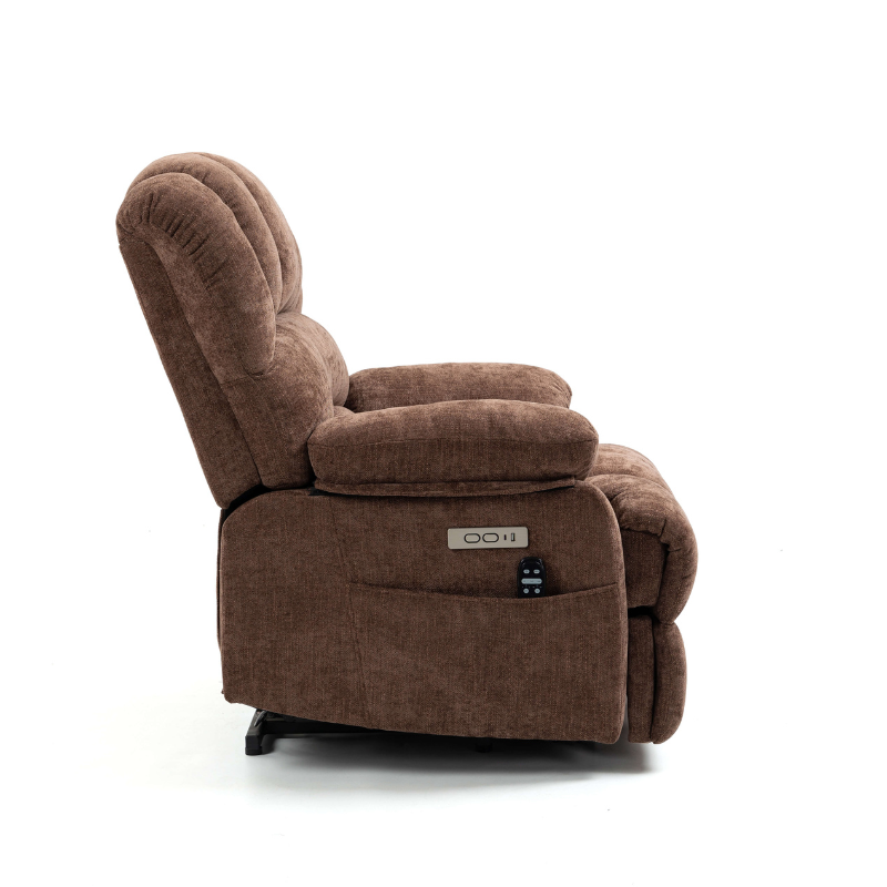 SerenityLift 23" Power Lift Recliner Chair with Massage & USB - Image 4