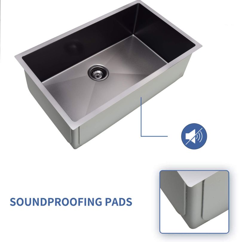 Elegant 30-Inch Black Stainless Steel Undermount Kitchen Sink - Image 4