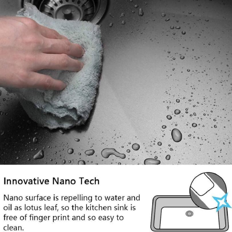 Elegant 30-Inch Black Stainless Steel Undermount Kitchen Sink - Image 8