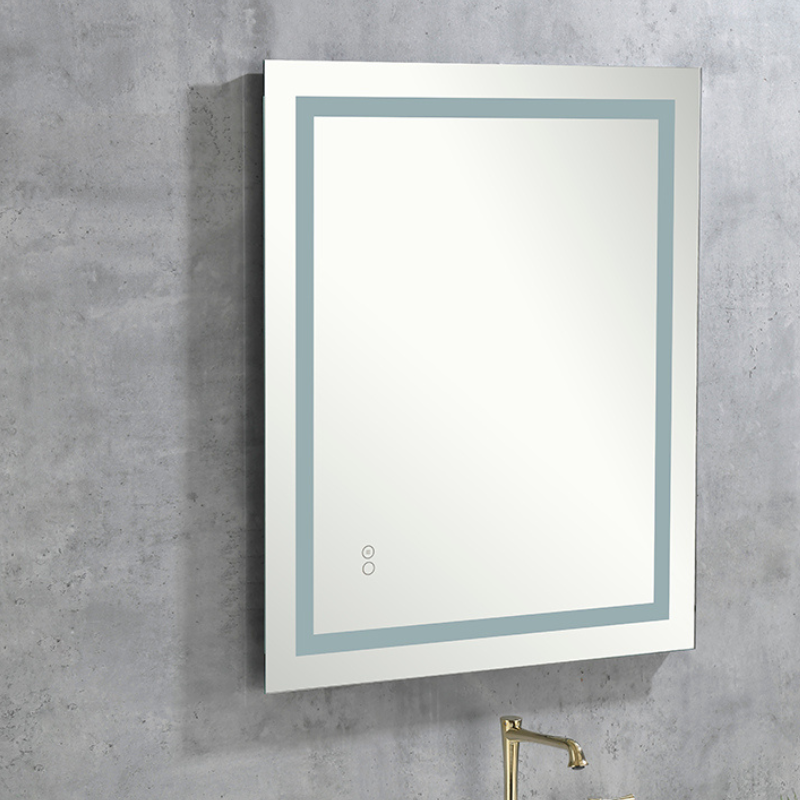 32" x 24" Modern LED Bathroom Mirror with Adjustable Brightness - Image 2
