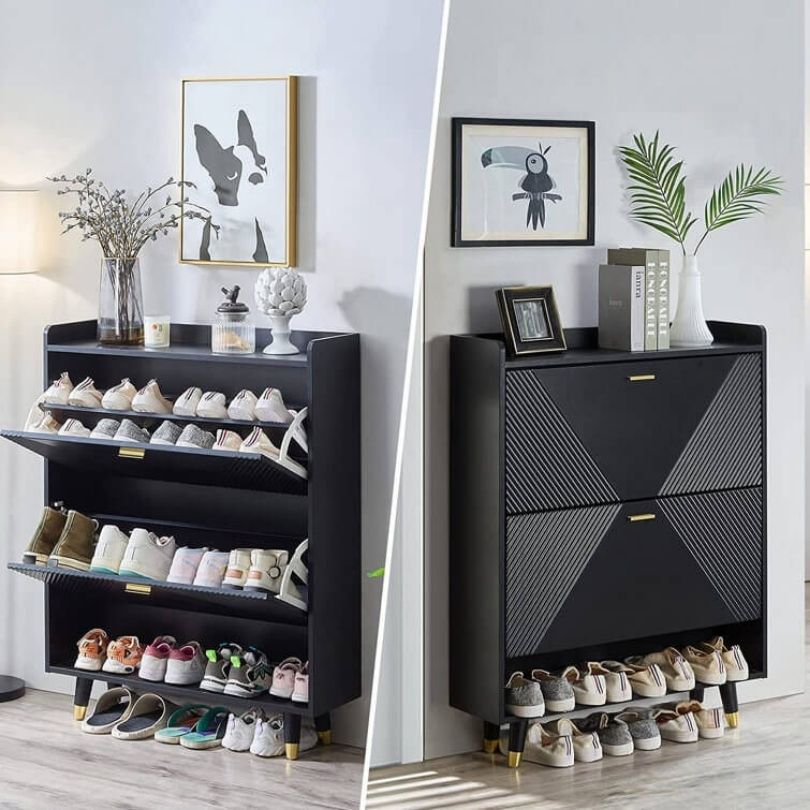 Modulo 33 Flip-Drawer Entryway Shoe Organizer - Image 2