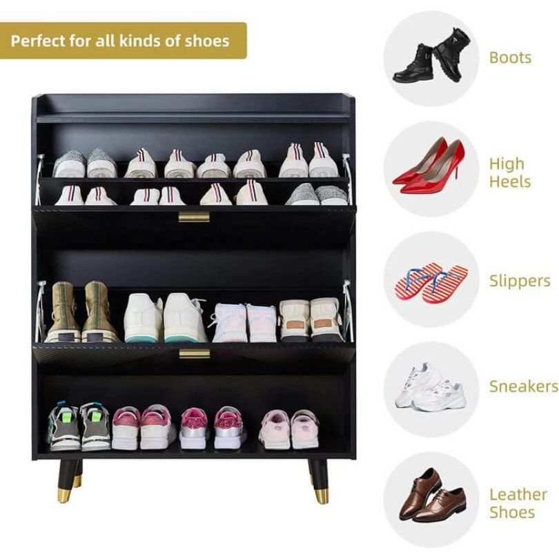 Modulo 33 Flip-Drawer Entryway Shoe Organizer - Image 3