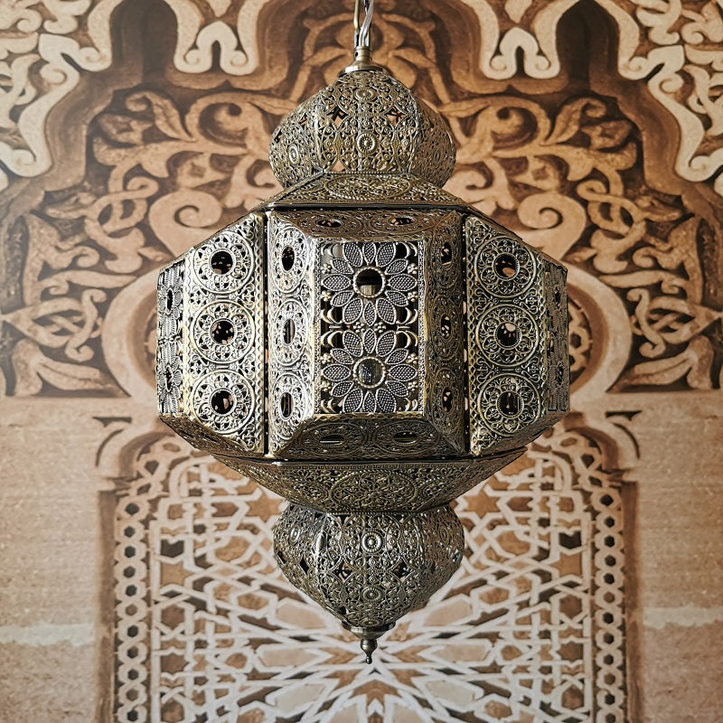 Elegant pendant light in a parlor setting, enhancing the rooms ambiance.