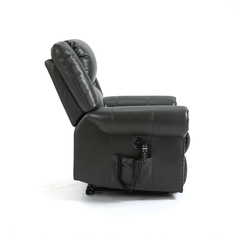 Premium 40" Dual Motor Lift Recliner Chair with Heat & Massage - Image 5