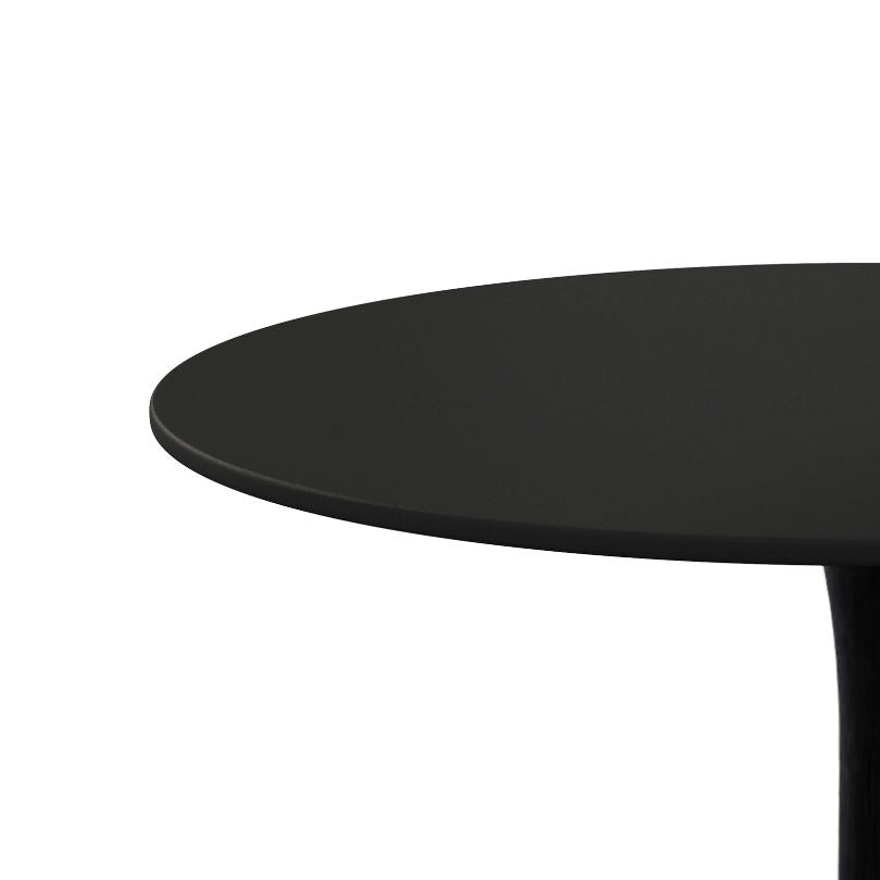 Chic 42" Modern Black Round Dining Table - Image 4
