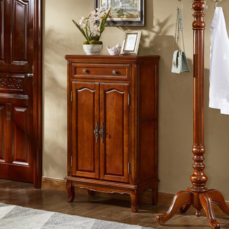 Interior compartments of the large capacity shoe cabinet, perfect for organizing shoes