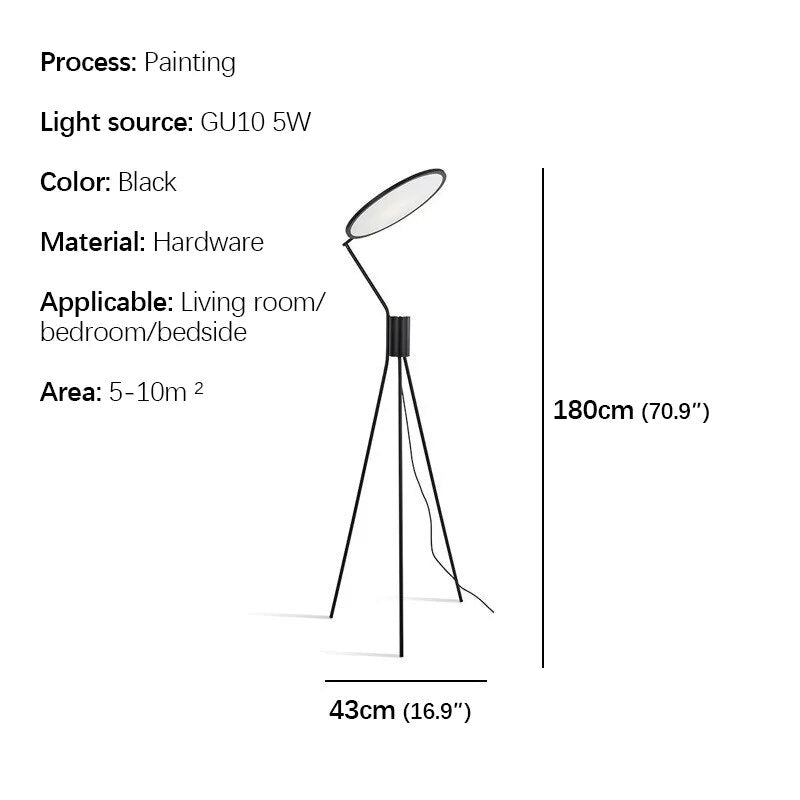 Sleek LED Tripod Floor Lamp - Modern Decorative Lighting - Image 7