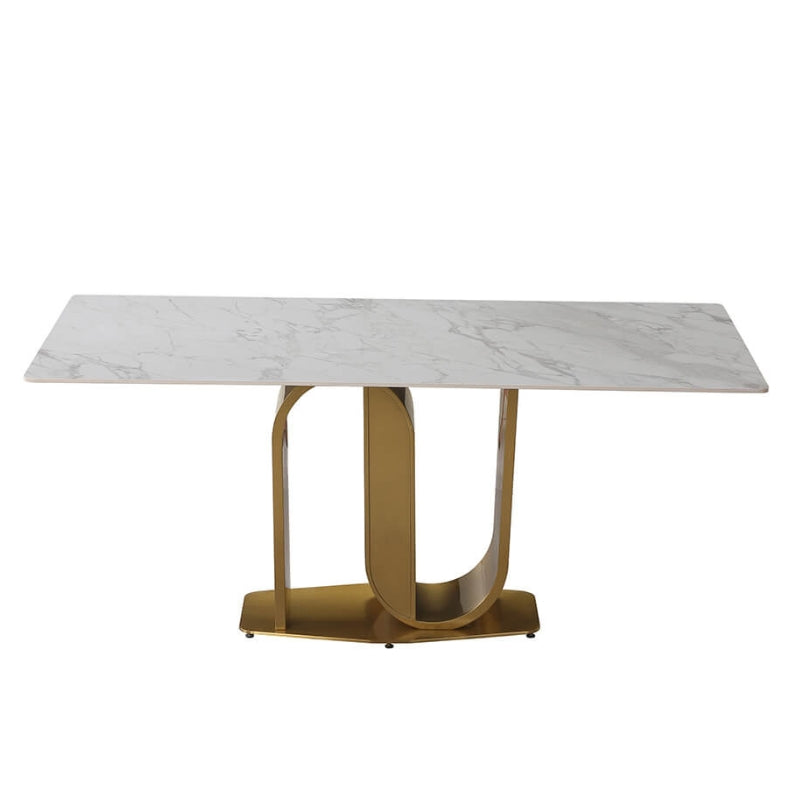 Setting of the dining table set in a beautifully decorated dining room, demonstrating its appeal for family gatherings.