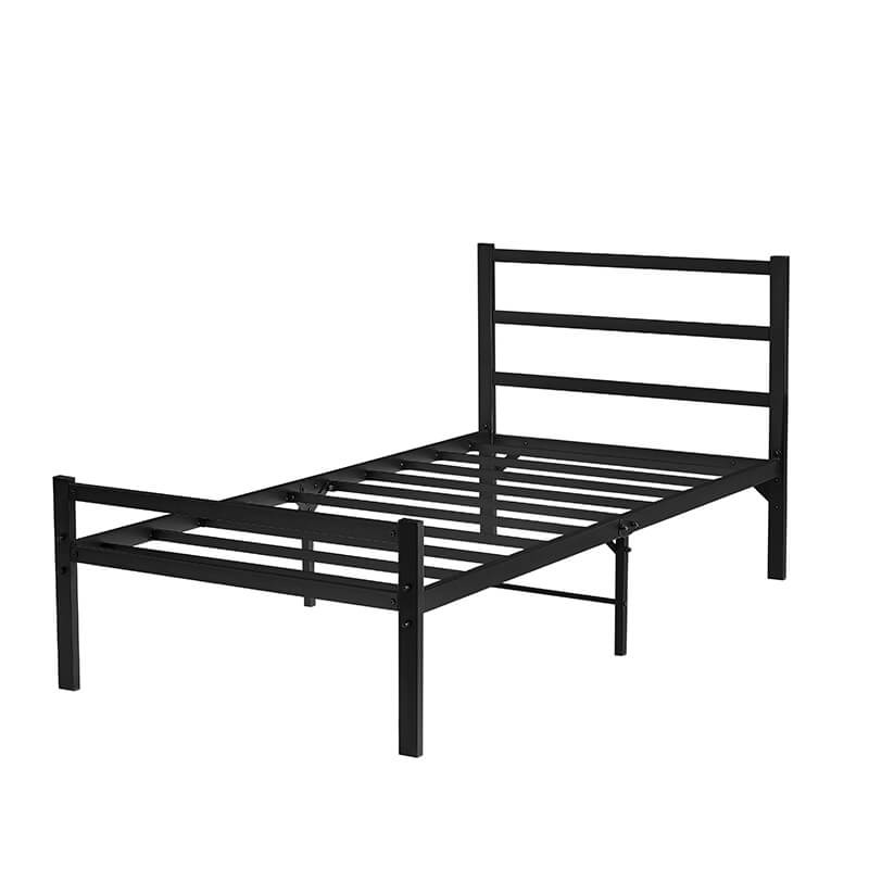 Elegant Metal Twin Bed Frame with Headboard & Footboard - Image 10