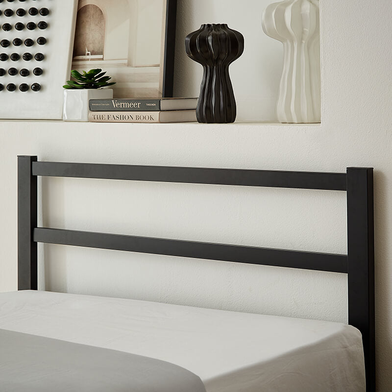 Elegant Metal Twin Bed Frame with Headboard & Footboard - Image 7